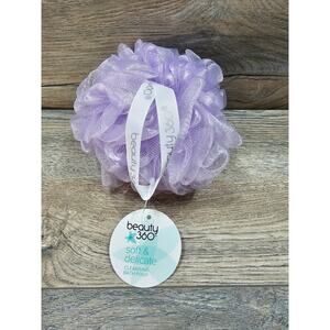 Beauty 360 Soft & Delicate Cleansing Bath Shower Pouf Purple